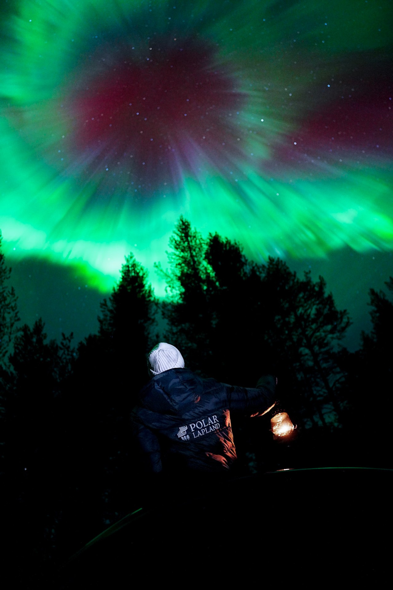 Polar Lapland guide chasing the Northern Lights in Rovaniemi