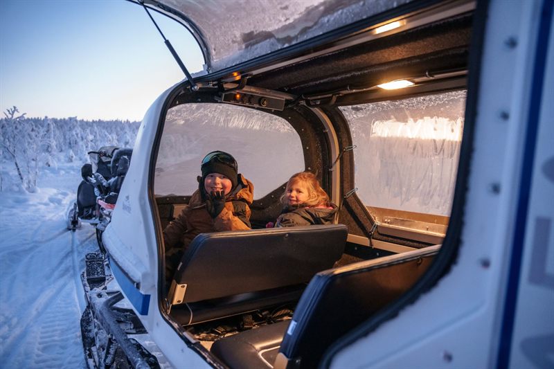 Family Snowmobile Safari, Rovaniemi, Finland